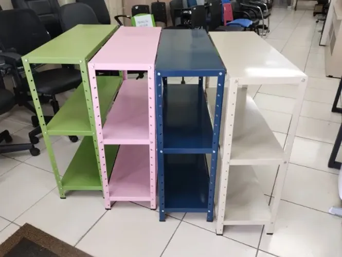 Estante Aço Colorida 90cm 3 Prateleiras (Mostruário)