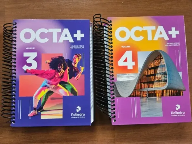 Livros Poliedro OCTA+ Ensino Médio Pré Vestibular Completo 2023 Kit Completo