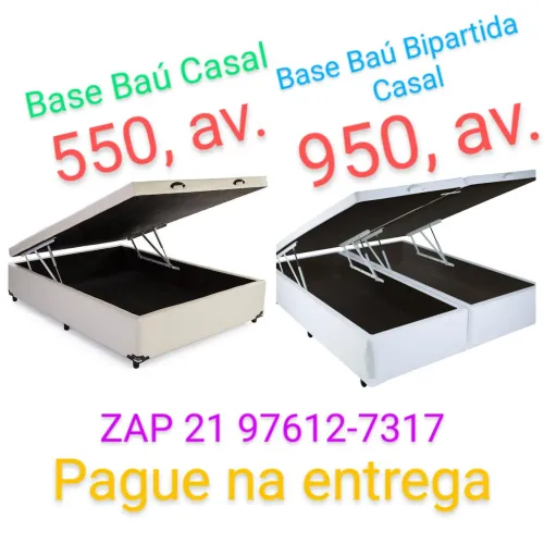 Base Box Baú Casal(Pague na entrega)