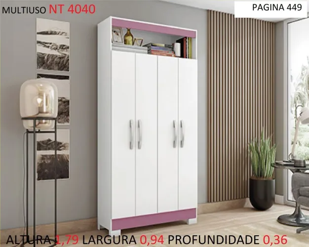 Guarda-Roupa Multiuso NT 4040 - Elegância e Organização