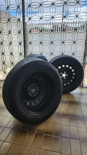 4 rodas originais do corrolla com pneus usados 5 furos aro 16 cel * 