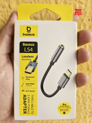 Adaptador USB-C Baseus Para Fones de Ouvido P2/P3 - DAC Integrado - Android - iOS