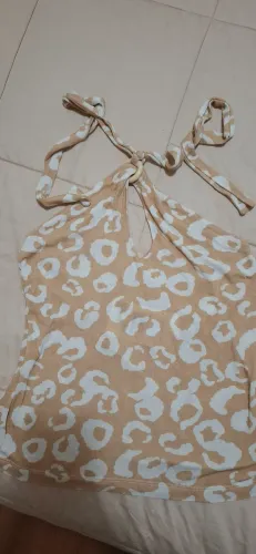 Blusa de Alça com Estampa de Onça - Maria Filo