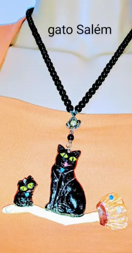 Colar Gato Salem