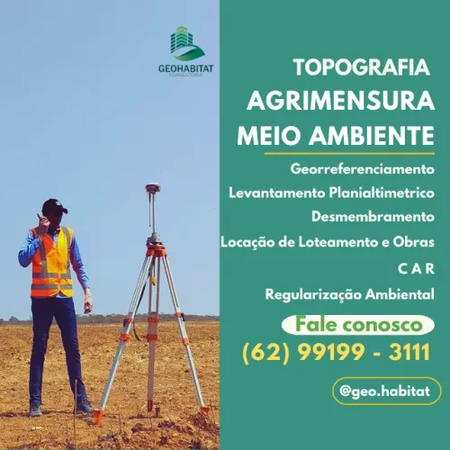 Georreferenciamento Rural, Desmembramento e Topografia