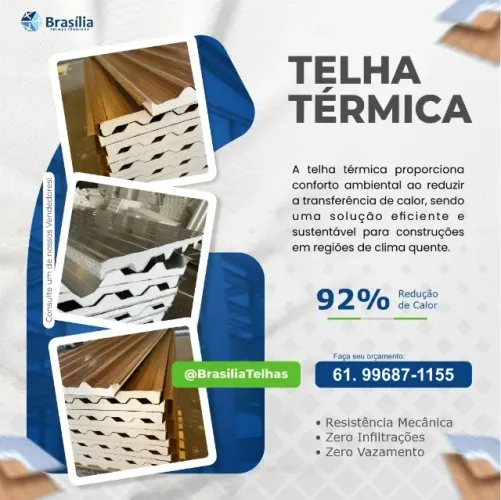 Telha Térmica com EPS - 2F Premium  Barato - Venda e Instalação 