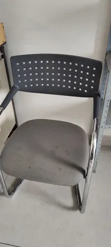 Cadeira Designer Mackey Cromada/Cinza