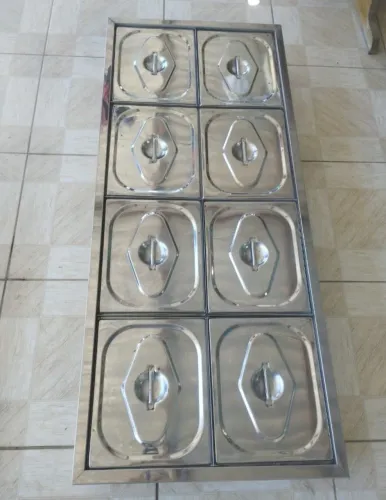 Cuba de inox - salada fria 