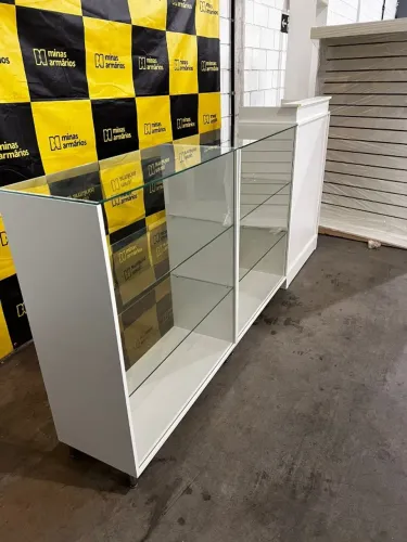 Kit balcões em MDF Com caixa  + Expositor  