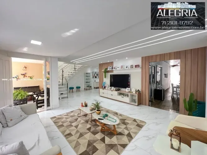 Casa para Venda em Salvador, ITAPUÃ, 5 dormitórios, 4 suítes, 6 banheiros, 3 vagas