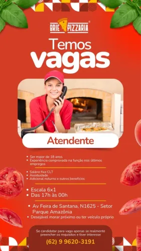 Atendimento Brie Pizzaria
