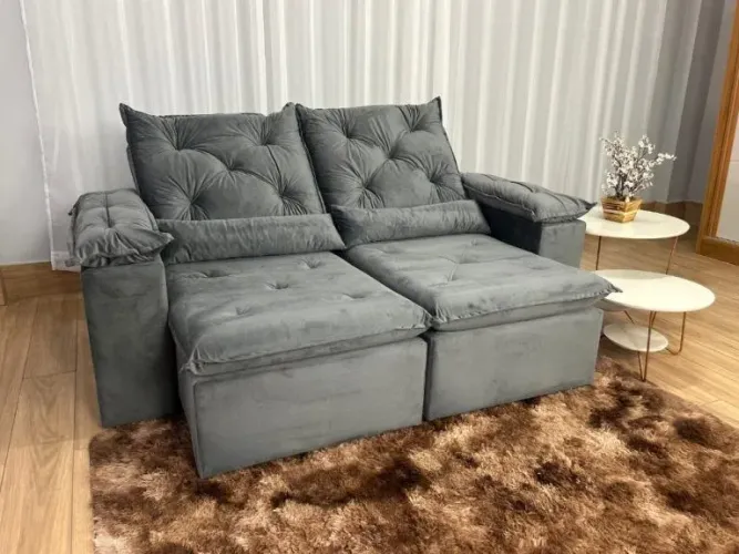 Sofá Retrátil e Reclinável New Grécia - Entrega Rápida