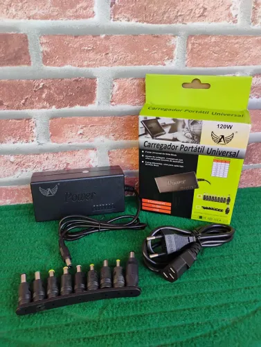 Carregador Portátil Universal 120W - 9 Pontas