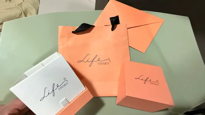 caixinha vivara original para relógio, com sacola, lacre e envelope original