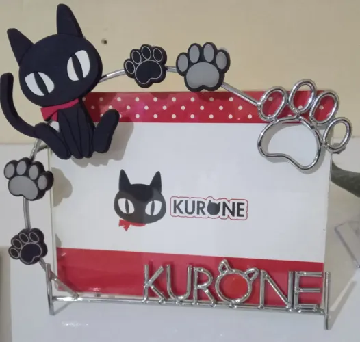 Porta-Retrato Original japonês Kurone em metal e vidro 