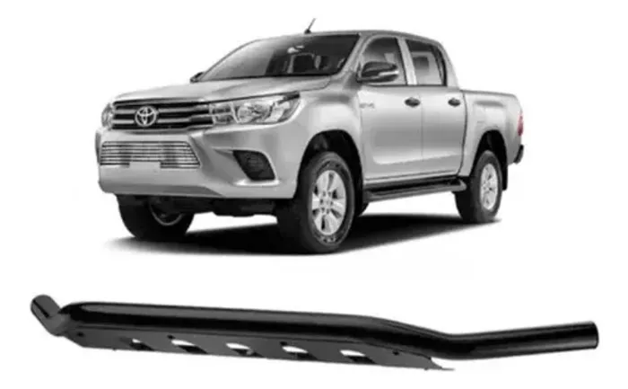 Para-choque Quebra Mato Baixo Preto Ccf - Hilux 2016 À 2025