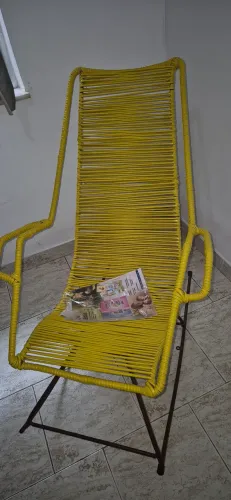 Cadeira de balanço de ferro