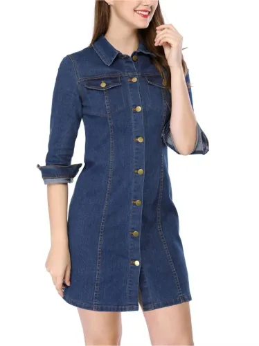 Vestido Jeans Feminino