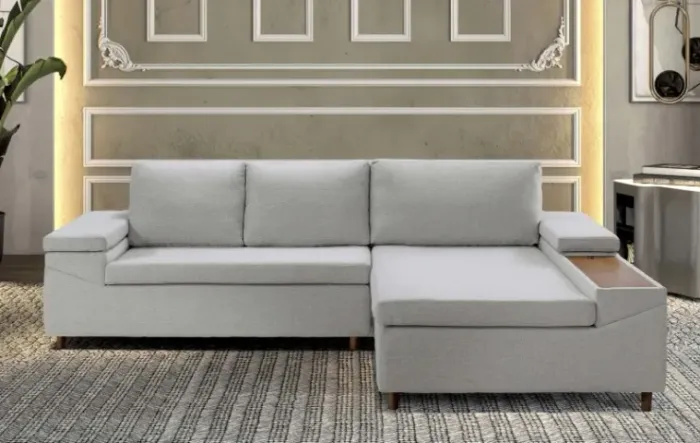 Chaise Sofá Conteporâneo Living 2,84m Largura Super Premium Novo - Bordinhon