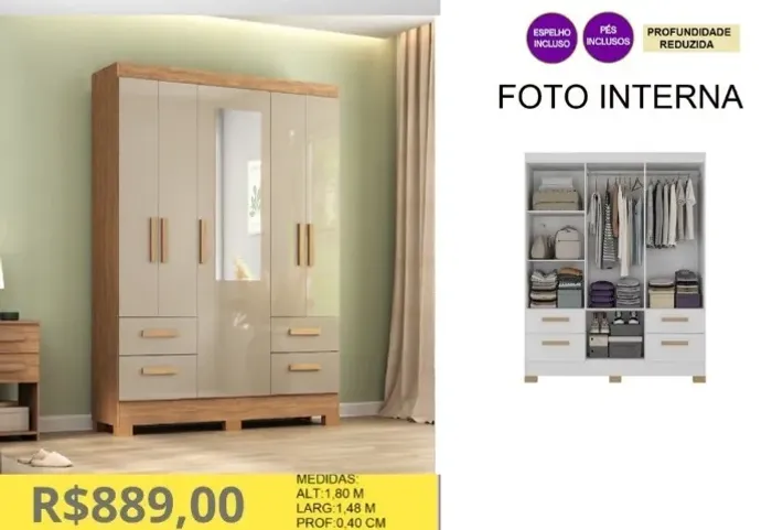 ROUPEIRO A PRONTA-ENTREGA