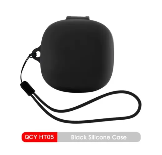 Case de Silicone para Fones QCY HT05 - Preto