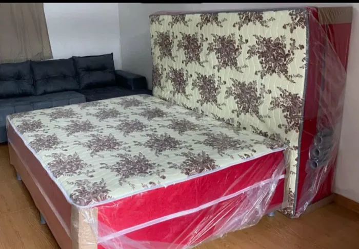 Cama Box Casal Qualidade Premium estampada 