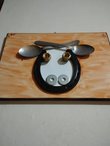 Quadro Decorativo de Vaca Criativo
