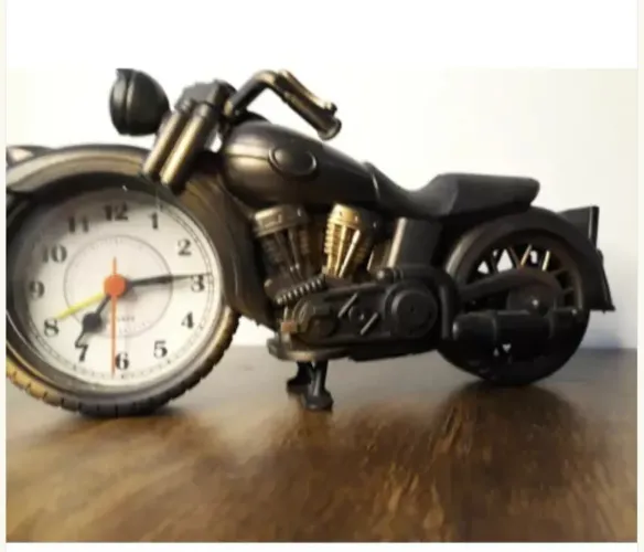 Relógio Despertador 4x1 retro Harley-Davidson c cofre novos LEIA!