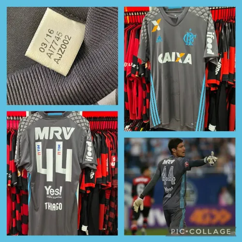 Camisa do Goleiro Thiago - Flamengo 2017 (Autografada)