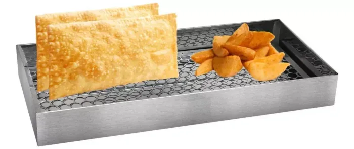 Escorredor De Óleo Pastel Batata Frituras Em Geral 60cm Inox