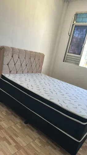 Cama casal alta luxo 12 cm