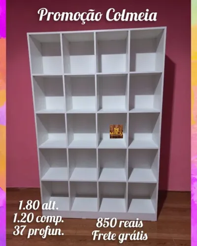 Estante Colmeia Branca 180cm - Organização e Estilo!