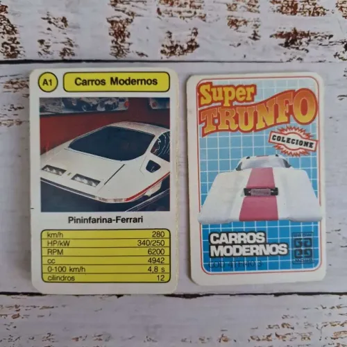 Super Trunfo Carros Modernos Grow