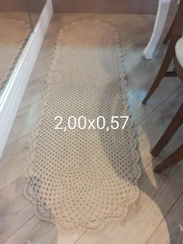 Tapete Oval Crochê - Decoração para sua casa