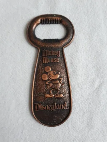 Abridor de Garrafa Antigo Mickey Mouse Disney Disneylandia Original 