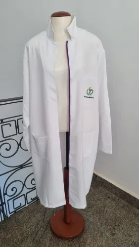 Jaleco Farmacêutico Unissex em Microfibra G - Novo