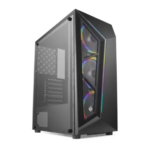 Gabinete Gamer TGT Mid Tower + Brinde 3 Fans, Lateral Vidro