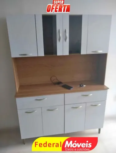Armário para Cozinha 122,5cm novo - Qualidade e Estilo no Seu Lar!
