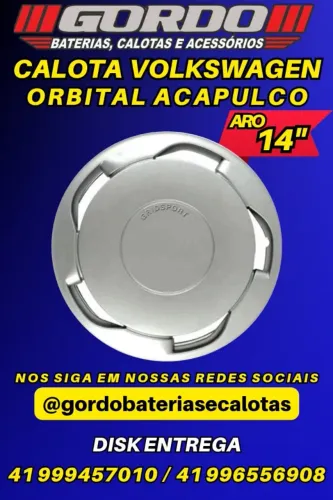 calotas orbital acapulco aro 13 e aro 14 . disk entrega 