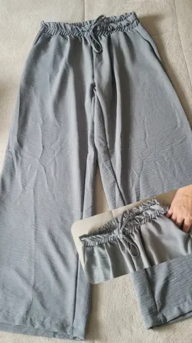 Calça pantalona feminina cintura alta, com bolso (tecido Duna) tamanho G R$25