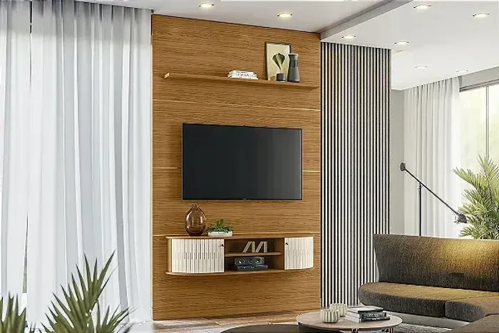 Painel Monte Carlo Naturale.Off White Madetec - Entrega Rápida!