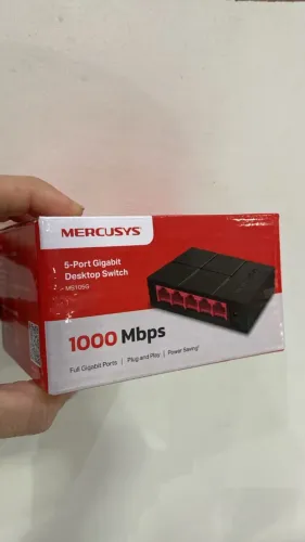 Switch de Rede 5 Portas Gigabit 10/100/1000 Mbps Ms105g Mercusys Loja Coimbra Entrega