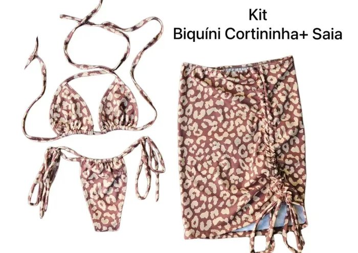 KIT BIQUÍNI + SAIA 