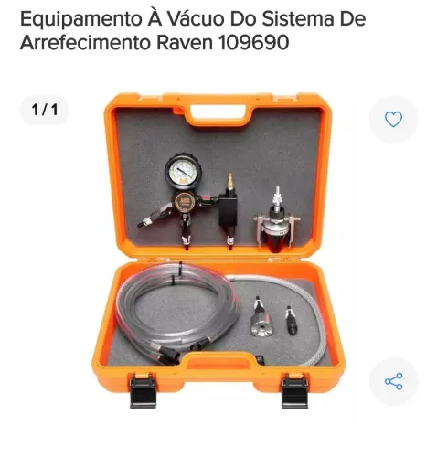 Equipamento à Vácuo do Sistema de Arrefecimento Raven 109690