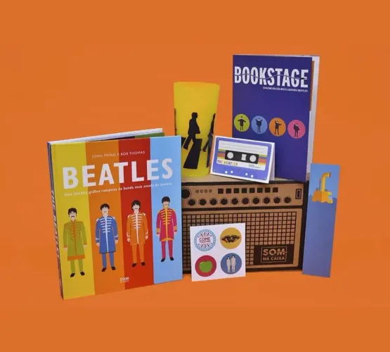 Kit Beatles - Livro, Pôster, Copo e Mais!
