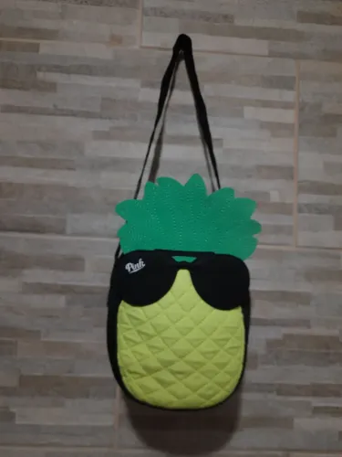 Bolsa de ombro abacaxi Pink