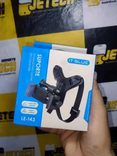 Suporte de capacete celular e capacete