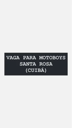 VAGA PARA MOTOBOYS