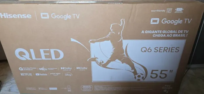 TV Hisense Qled 55 Polegadas Q6 Series - Lacrado + NF + Garantia