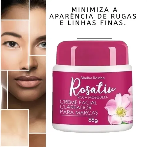 Creme clareador rosto e colo rosativ abelha rainha